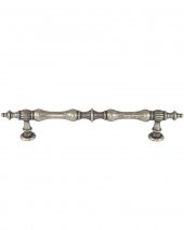 Gürçay Şehzade Kulp Antik Gümüş 128mm (2 Adet) thumbnail 1