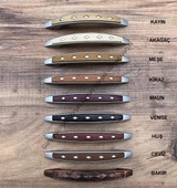 Gürçay Plastik Ahşap Desenli Çekmece Dolap Kapak Kulpu LB 96mm (2 Adet) - 1