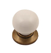 Gürçay Sude Porselen Kulp Antik Düz Düğme (2 Adet) - 1