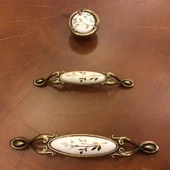 Narin Porselen Antik Çekmece Kapak Kulpu - 2 Adet - 1