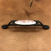 Narin Porselen Siyah Pembe Çekmece Kapak Kulpu (2 Adet) thumbnail 5