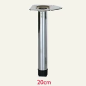 Gürçay Metal Mobilya Baza Ayağı 25mm Parlak Krom (4 Adet) - 2