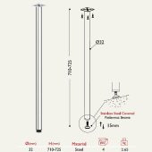 Gürçay Masa Ayağı 11.170 - 32mm Siyah 4 Adet - 2
