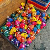 Nostaljik Ahşap Oyuncak Topaç 50 Adet - 2