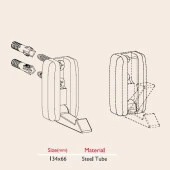 Kapanabilir Elbise Askısı Mat Metalik (2 Adet) - 3