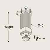 Aluminyum Mobilya Ayağı 40*40mm (4 Adet) thumbnail 2
