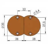 Mepa MKM01 Plastik Masa Menteşesi (2 Adet) - 2