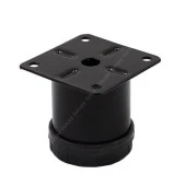 Metal Mobilya Ayağı Siyah Çap 42mm - 5cm (4 Adet) - 1
