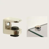 Sıkıştırmalı Cam Raf Pimi 5mm Vidalı (4 Adet) - 2