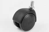 Mobilya Tekeri Döner Plastik H64mm 3/8inç Vidalı - 1