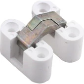 Gürçay Plastik Oval Masa Menteşesi Zamak Gövde Beyaz - 1