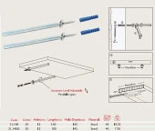 Gizli Raf Bağlantı Çubuğu 10*100mm (2 Adet) - 2