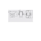 Mobilya Tekeri Sabit H23mm (4 Adet) - 2