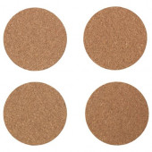 IKEA AVSKILD 4 ADET 10 CM MANTAR BARDAK FİNCAN KUPA ALTLIĞI - 1