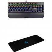 Rampage KB-R81 Rgb Aydınlatmalı Mekanik Mavi Switch Oyuncu Klavyesi + Klavye Mouse Pad - 1