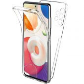 Samsung Galaxy A72 5g 360 Derece Şeffaf Silikon Kılıf Komple Koruma - 1
