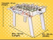 Matrax Oyuncak Ahşap Masa Maçı Oyunu(Ayaklı) thumbnail 3