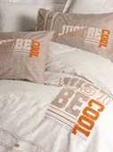 Cotton Box Mood Nakışlı Ranforce Nevresim Takımı Tek Kişilik Cool Kahve - 2