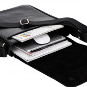 Bouletta Calisto Messenger Deri Çanta RST1 Siyah - 2
