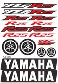 Yamaha YZF R25 Sticker Seti Kırmızı A4 - 1