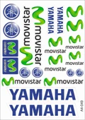 Movistar Yamaha Sticker Seti A4 - 1