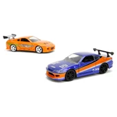Jada 1:32 Fast & Furious Legacy Series Twin Pack W3/2 Brian's Toyota Supra & 2001 Nissan Silvia S15 thumbnail 2