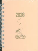 Özkan 2026 Spiralli Ajanda 12x17 Sert Kap.turuncu Hafta Sonları thumbnail 1