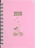 Özkan 2026 Spiralli Ajanda 12x17 Sert Kap.pembe Hafta Sonları Birleşik thumbnail 1