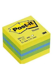Post-it Yapışkanlı Not Kağıdı Mini Küp Sarı Tonlari 400 Yaprak 51,8 x 51,8mm - 1