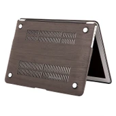 MacBook Pro 13 Kilif Wood Grain Ahsap Dokulu Sert Hard Case USB C Donusturucu Dahil thumbnail 5