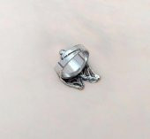 Otantik Tasarım Kadın Yüzük Taşlı Gri Renk Yüzük Ayarlanabilir Ölçü - 3