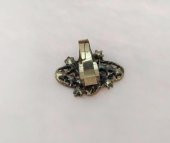 Otantik Tasarım Kadın Yüzük Swaroski Taşlı Gold RenkYüzük Ayarlanabilir Ölçü - 3