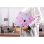 MacBook Pro 13 Çiçek Desenli TPU Kılıf İnce Hafif Darbe Çizilme Koruma Kapak A1706-A2338 Uyumlu thumbnail 5