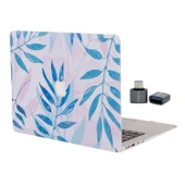 MacBook Pro 13 Çiçek Desenli TPU Kılıf İnce Hafif Darbe Çizilme Koruma Kapak A1706-A2338 Uyumlu thumbnail 1