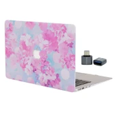 MacBook Pro 13 Çiçek Desenli TPU Kılıf İnce Hafif Darbe Çizilme Koruma Kapak A1706-A2338 Uyumlu thumbnail 2