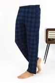 Akbeniz Erkek Ekoseli Desen Penye Tek Alt Pijama 27540 Siyah - 6