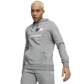 Puma BMW MMS ESS Hoodie Fleece Medium Gray He Erkek Sweatshirt - 1