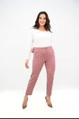 Kadın Büyük Beden Yüksek Bel Esnek Klasik Pantolon 6311-25 thumbnail 1