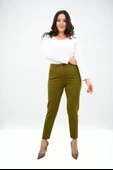 Kadın Büyük Beden Yüksek Bel Esnek Klasik Pantolon 6311-25 thumbnail 7