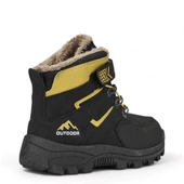 Albishoes Erkek Çocuk Kürklü Cırt Cırtlı Soğuk Geçirmez Kışlık Outdoor Trekking Çocuk Bot (26-35) - 4