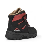 Albishoes Erkek Çocuk Kürklü Cırt Cırtlı Soğuk Geçirmez Kışlık Outdoor Trekking Çocuk Bot (26-35) - 4