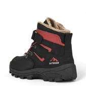 Albishoes Erkek Çocuk Kürklü Cırt Cırtlı Soğuk Geçirmez Kışlık Outdoor Trekking Çocuk Bot (26-35) - 3