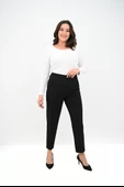 Kadın Büyük Beden Yüksek Bel Klasik Pantolon 6302-25 - 2