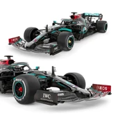 1:12 Uzaktan Kumandalı Araba Mercedes Amg F1 W11 EQ Performance 2.4 Ghz Siyah thumbnail 3