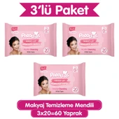 Paddlers 3'ü 1 Arada Makyaj Temizleme Mendili 3x20 (60 Yaprak) thumbnail 1