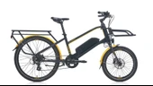 CARRARO E-LINE eLORRY 2.1 UNISEX MİNİ VELO BİSİKLET 406H HD 26 JANT 7 VİTES MAT SİYAH SARI GRİ thumbnail 1