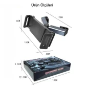 HyMark Araba Kafalık 12.9 İnç Araç Arka Koltuk Evrensel Tablet ve Telefon Tutucu 360° Dönebilir thumbnail 8