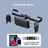 HyMark Araba Kafalık 12.9 İnç Araç Arka Koltuk Evrensel Tablet ve Telefon Tutucu 360° Dönebilir thumbnail 2