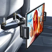 HyMark Araba Kafalık 12.9 İnç Araç Arka Koltuk Evrensel Tablet ve Telefon Tutucu 360° Dönebilir - 1