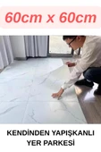 Renkli Duvarlar Yapışkanlı Yer Zemin ve Duvar Kaplama Paneli Arkası Kauçuklu 60X60cm Floor Pvc Banto WC Paneli 605 - 1